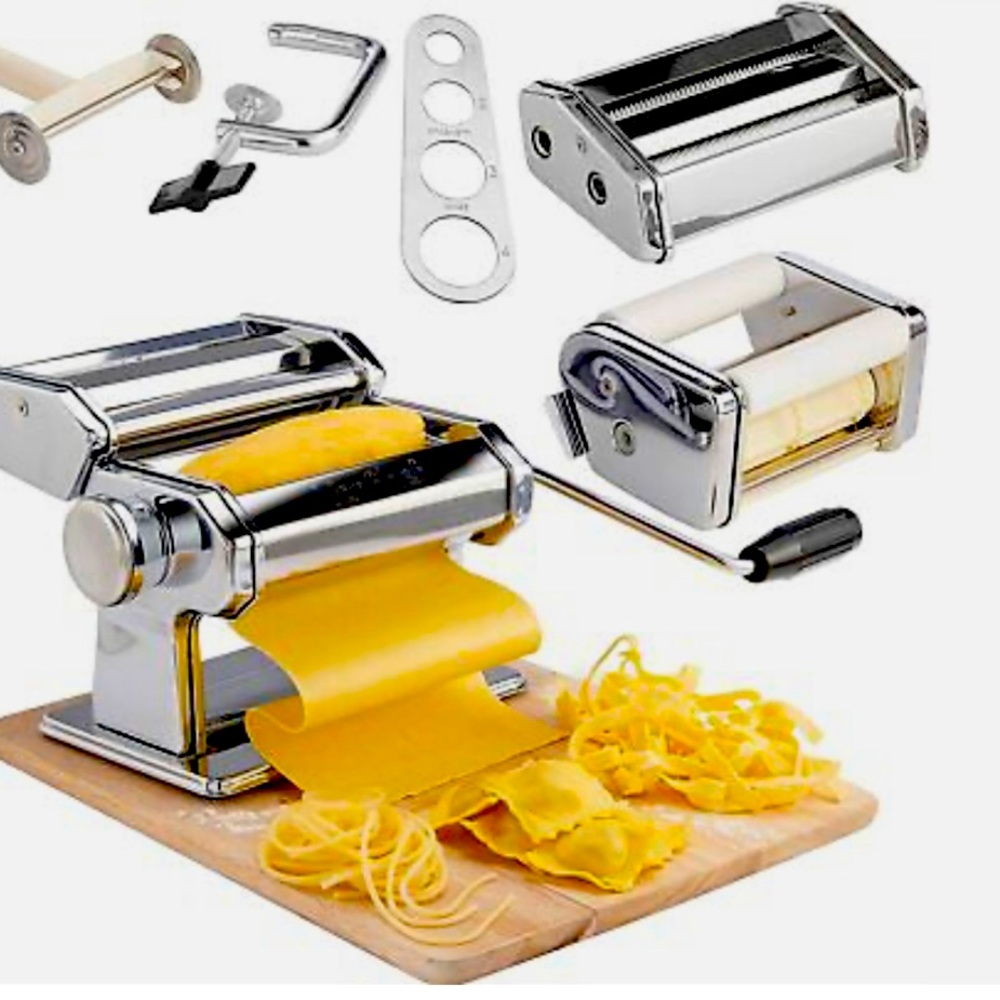 VonShef Machine for Pasta Fresh of Steel Stainless 3 IN 1 for Use Heavy Duty.